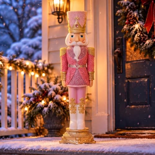 Sunnydaze Kenneth the Princely 3ft Nutcracker Statue, Christmas Decoration