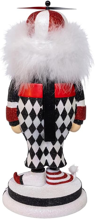 kurt adler 14.5" hollywood nutcrackers™ tweedle dum nutcracker, side view