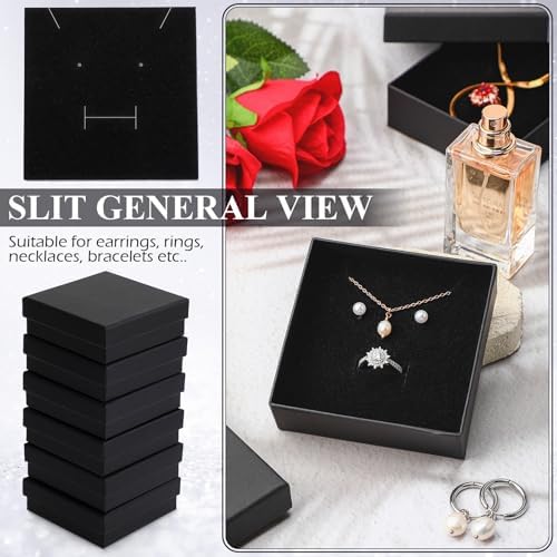 Batiyeer 36 Pcs Jewelry Gift Boxes Bulk, black, 3.5 x 3.5 x 1.2 Inch