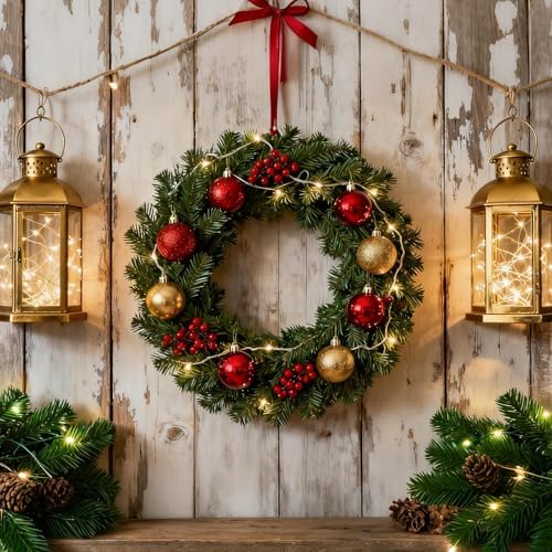 Grapevine Wreath Set, 8 PCS Vine Branch Wreaths Bulk, 12 Inch