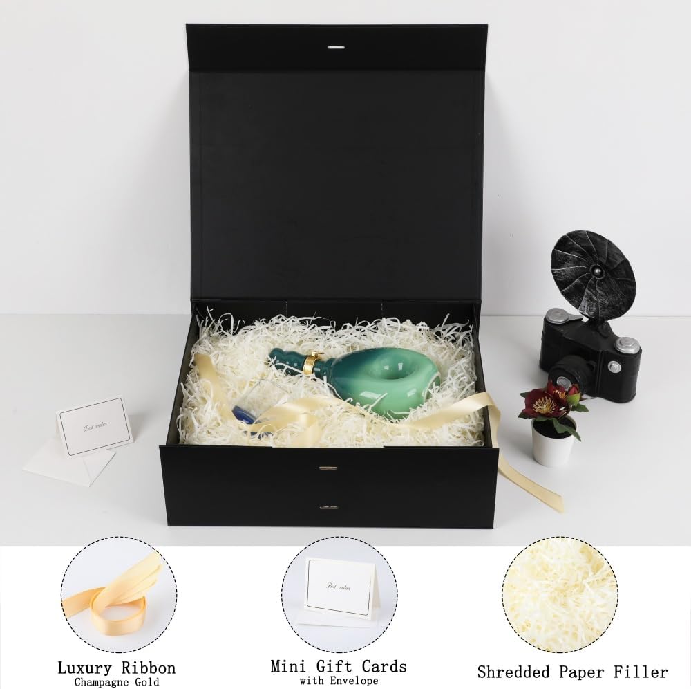 Black Extra Large Gift Box 16.5x13x5.3 In Extra Large Gift Boxes with Lids