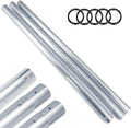 118"/3m Metal Tube Crossbar for Manual/Electric Studio Roller Backdrop Wall Mount System,Aluminum Cross Bar for Photography Background Support System