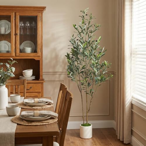 Alupssuc 5ft Artificial Olive Tree with Green Moss