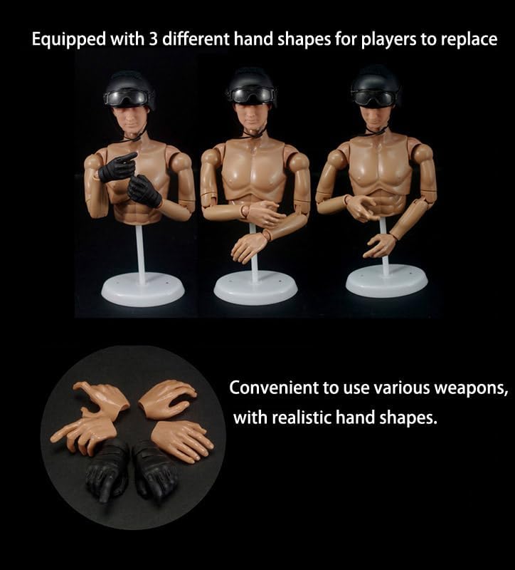 12 inch military soldiers realistic special forces army showing dimensions