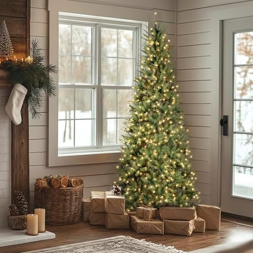 National Tree Company 9ft Pre-Lit Dunhill Fir Artificial Christmas Tree