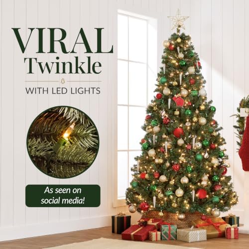 Best Choice Products 15ft Artificial Christmas Tree with LED Twinkling Lights, Pre-Lit Spruce Realistic Holiday Xmas Décor, 1,800 Lights, 5,476 Tips