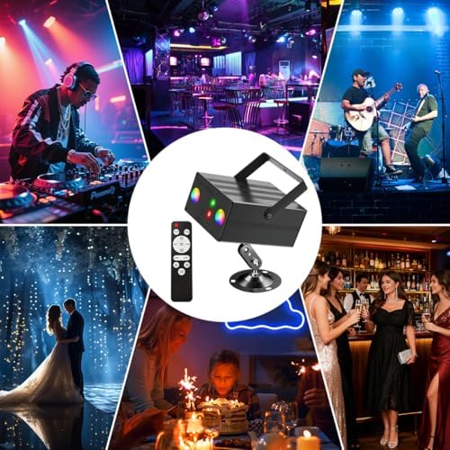 Party Disco Ball Light Dj RGB Strobe Lights LED Projector