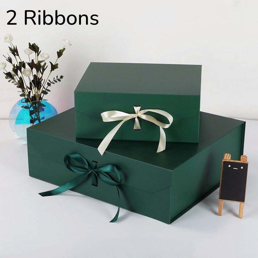 GoooodGift Extra Large Gift Box Green 1 Pack 19x16x6 inch Luxury Gift Box for...