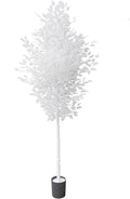 7ft Artificial Large Ficus Trees, White