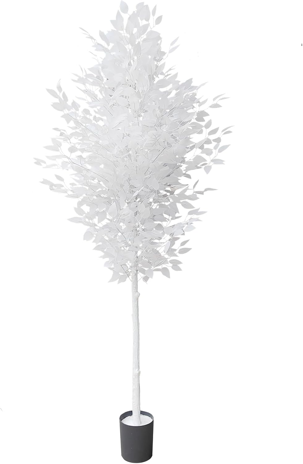 7ft Artificial Large Ficus Trees, White