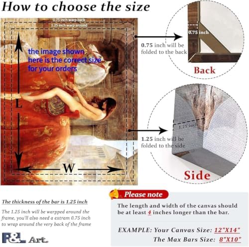 DIY Solid Wood Canvas Frame Kit with Stretch Bar - Customized Wooden Art Frames for Paintings - Easy-to-Build Canvas Stretching System - Wall Art & Oil Painting Accessories (32" x 44")