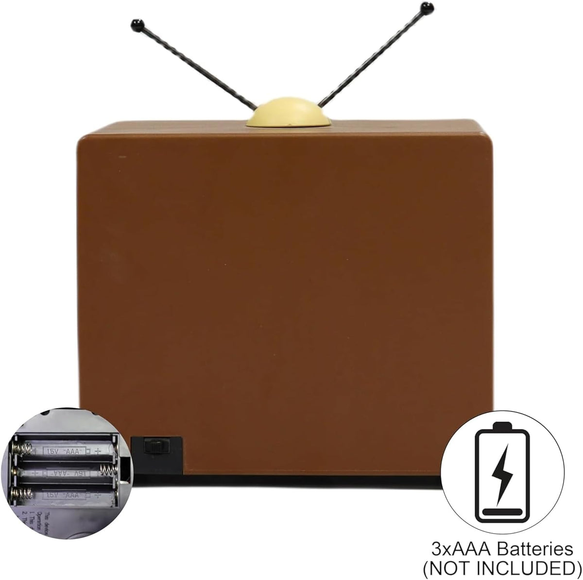 moments in time 6" retro tv christmas village, package contents