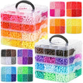 10000Pcs Pony Beads Bulk, 48 Colors Kandi Beads for Bracelet Making Kit