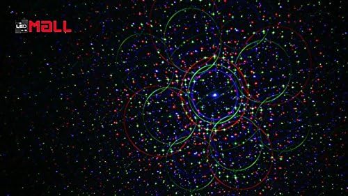 Motion 8 Patterns in 1 Red, Green, and Blue Outdoor Christmas Laser Lights Pr...