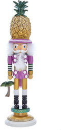 Kurt S. Adler 19.5-Inch Hollywood Pineapple Hat Nutcracker, Multicolor