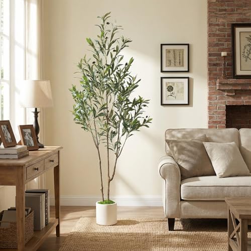 Alupssuc 5ft Artificial Olive Tree with Green Moss