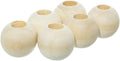 Paracord Planet 1 Inch Wooden Beads with a 3/8 Inch Hole – Smooth Natural Finish – Available in Packs of 50 and 100