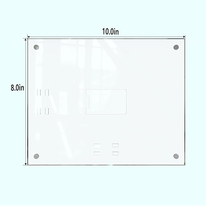 HELPLEX Picture Frames, 6 Pack 8x10 inch Acrylic Picture Frame Clear 8 x 10 Photo Frames Magnetic Picture Frames Ready for Tabletop Display, Effectively Protect Photos from Fading and Yellowing