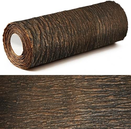 Artificial Tree Bark Roll,118" x19.7" Fake Bark