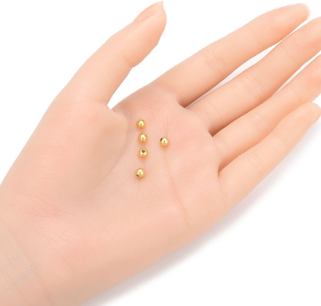 adabele real gold plated sterling silver 4mm seamless shown in use