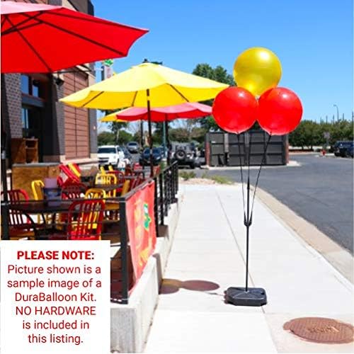 Reusable Helium Free (5-Pack) Replacement Balloons - Weatherproof Plastic Out...