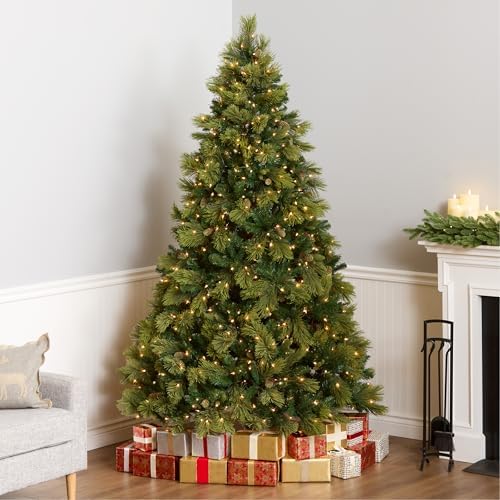 National Tree Company 7.5ft Pre-Lit Carolina Pine Artificial Christmas Tree
