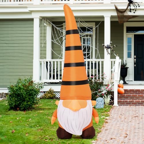 COMIN 5FT Thanksgiving Gnome Inflatables Fall Yard Decorations
