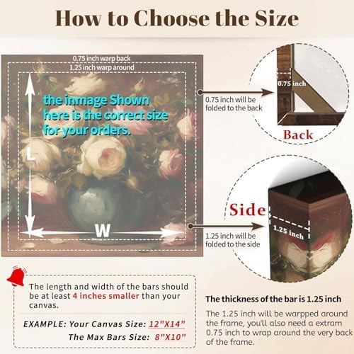 B.B.F MAKE 16x32 Solid Wood Stretcher Bars for Canvas & Needlepoint