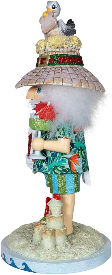 kurt adler 15-inch hollywood nutcrackers™ beach nutcracker, side view