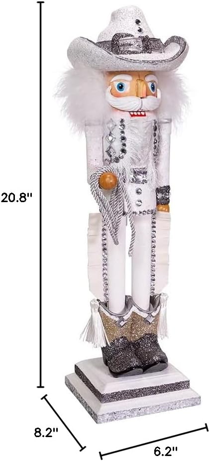 Kurt S. Adler 19-Inch Hollywood Rhinestone Cowboy Nutcracker
