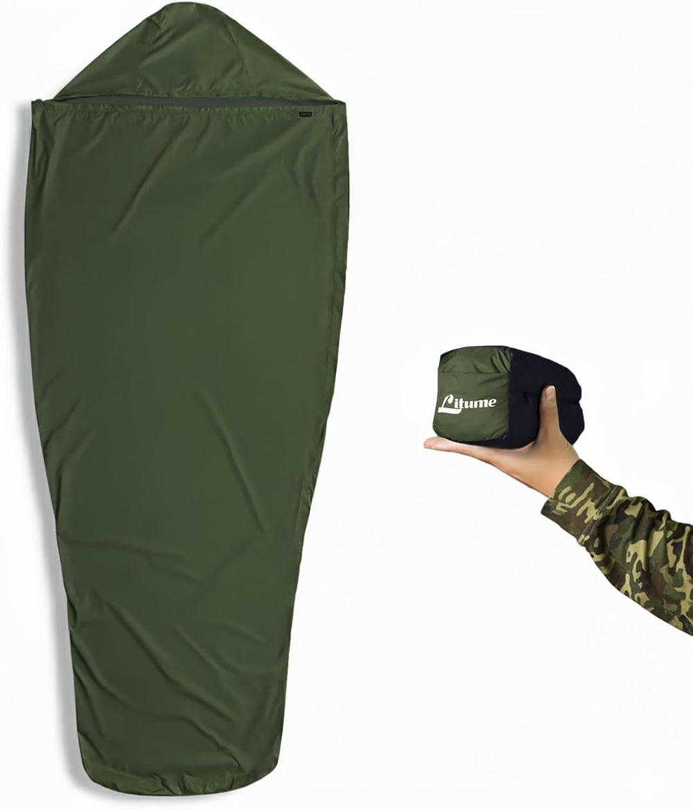 Litume Bivy Sack Sleeping Bag Cover – Waterproof Mummy-Style, Compact & L...