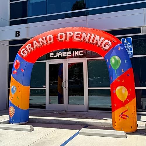14Ft Grand Opening Inflatable Arch with Built-in Blower, Portable Inflatable Archway Entrance for Store Openings, Events & Celebrations