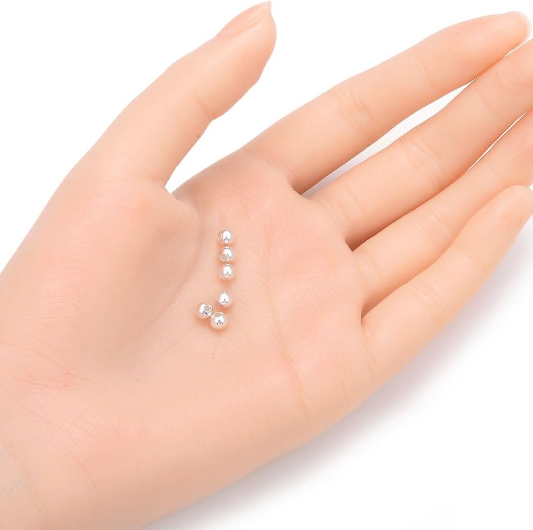 adabele real 925 sterling silver 4mm small seamless, close-up detail