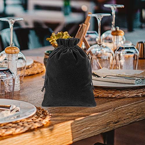 velvet drawstring bags gift bags for wedding party, view 10