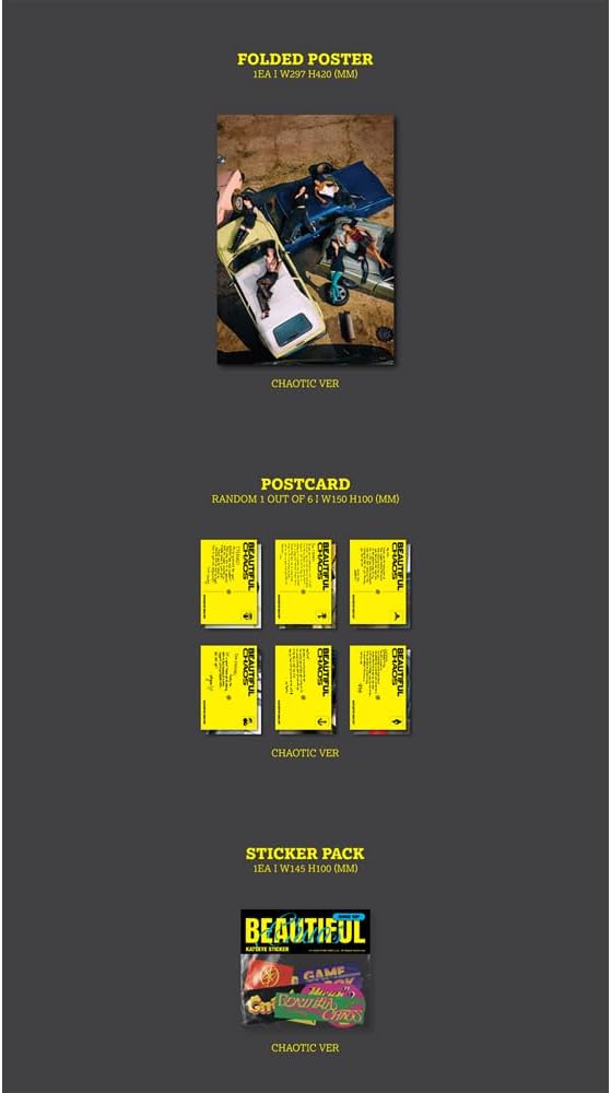 KATSEYE [BEAUTIFUL CHAOS 2nd EP Album](CHAOTIC ver.) + 3 Extra Photocards Set