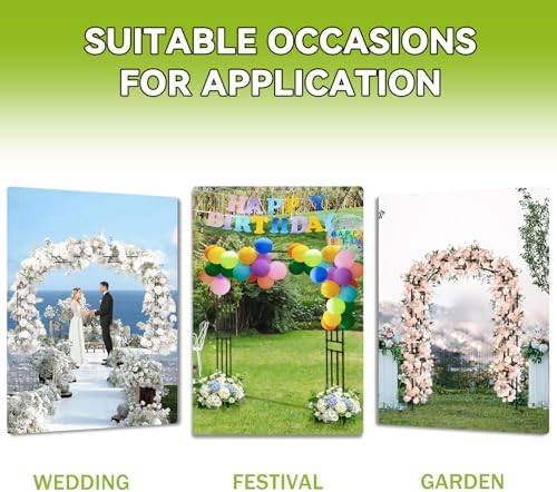 25MM Thickened Garden Arch Trellis – 157"(L) x 105"(H) Arbor