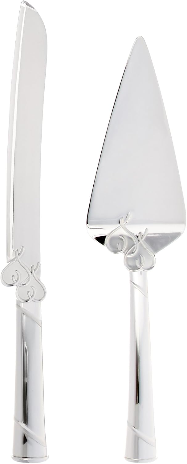 Lenox True Love Silverware Cake Knife & Server Dessert Set, 2-Piece