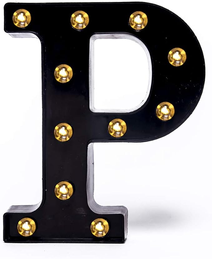 Foaky Black LED Marquee Number Lights Sign Light Up Marquee Number Lights Sign for Night Light Wedding Birthday Party Battery Powered Christmas Lamp Home Bar Decoration