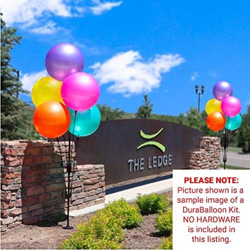 Reusable Helium Free (5-Pack) Replacement Balloons - Weatherproof Plastic Out...