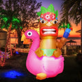 Shappy 5ft Inflatable Flamingo Lighted Blow up Tiki Hawaiian Party Decor