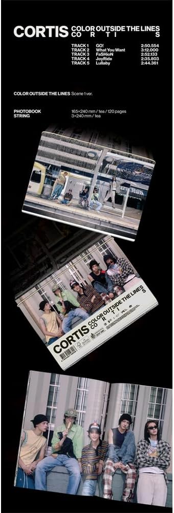 CORTIS [1st EP Album COLOR OUTSIDE THE LINES](Scene 3 Ver.) + 3 Extra Photoca...