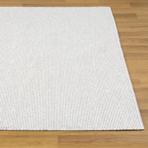 LUXE WEAVERS Two-Tone Fringed Runner Rug Beige 2x7