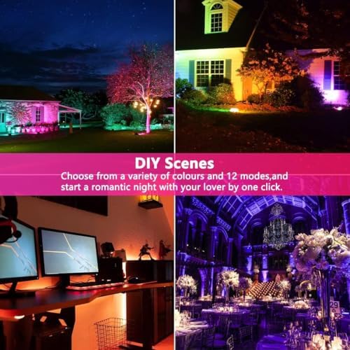 MELPO Led Flood Light 30W, 300W Equivalent Outdoor Color Changing Lights