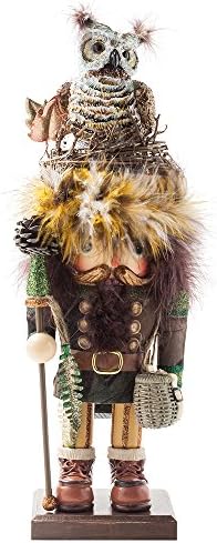 Kurt Adler 16-Inch Hollywood Woodsman Nutcracker with Owl Hat