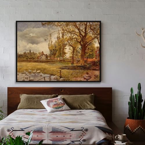 1.5" Deep Canvas Floating Frame for 30x60 Canvas Paintings,Black