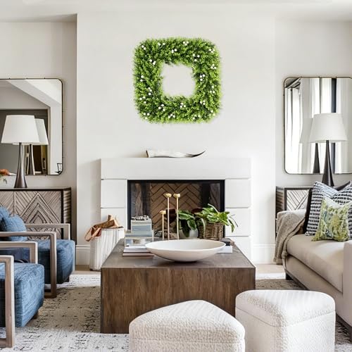 20 in Boxwood Wreath with White Berries, All Year Round Wreath