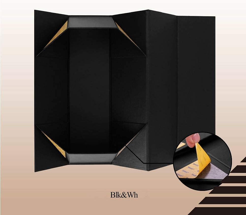 6 Wine Gift Boxes 13.5x4.5x4 Inches for Liquor (Matte Black)
