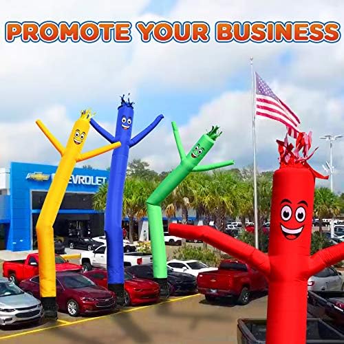 sky dancers inflatable tube man set - 20 showing dimensions