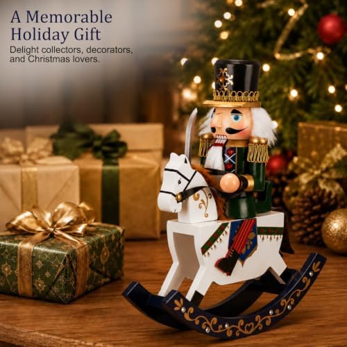 SiliFine Christmas Nutcracker Wooden Nutcracker Figures, Soldier Style