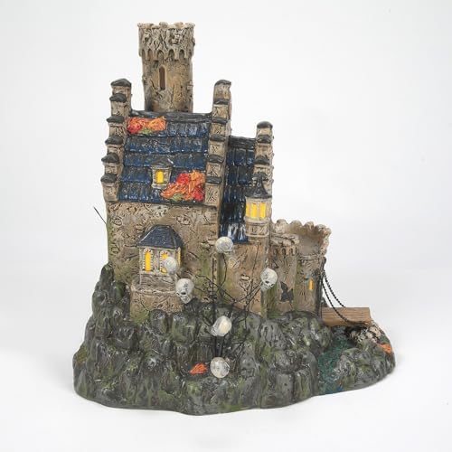 Department 56 Snow Village Halloween Castle Calvaria Lit Building, 10.28 Inch, Multicolor